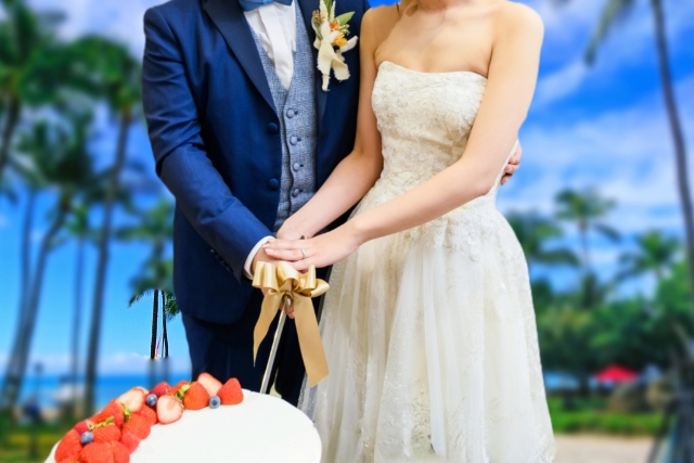 リゾート地での結婚式